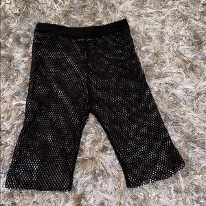 Black fishnet shorts 💕